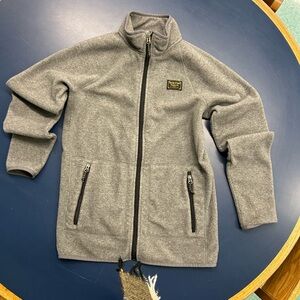 Burton Dryride Jacket Mens Small Gray Fleece Base Layer Ski Snowboard Gorpcore